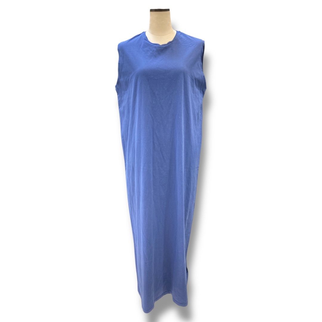 ATON エイトン スビンノースリーブドレス コットン100% ノースリーブ  