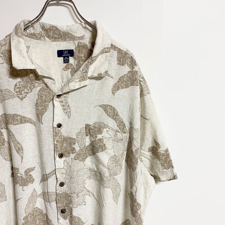 古着 used GEORGE 半袖総柄デザインシャツ アロハ柄