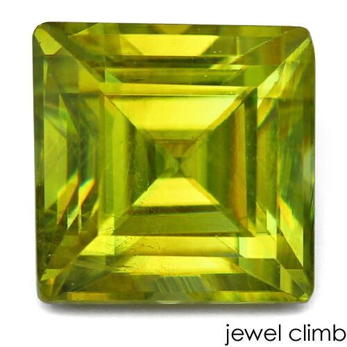 鑑別書付 虹色のファイアがシャープに走るグリーンスフェーン 宝石 ルース １．２２ＣＴ