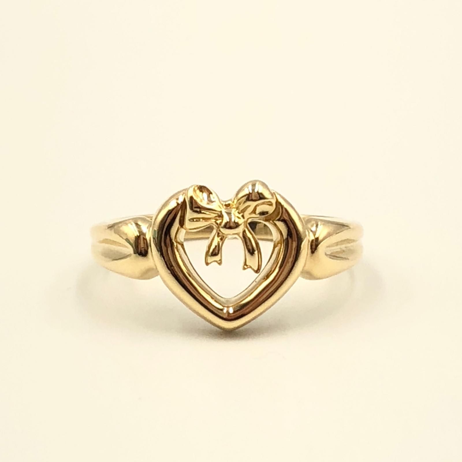 K18ティファニーハートリボンリング　999K2509 K18ティファニーハートリボンリング 999K2509 ティファニー TIFFANY&Co