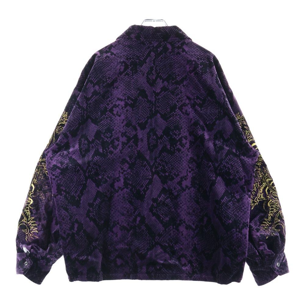 WACKO MARIA ワコマリア TIM LEHI PYTHON VELVET VIETNAM JACKET ティムリーハイ ジップアップ ベルベット ベトナムジャケット パープル