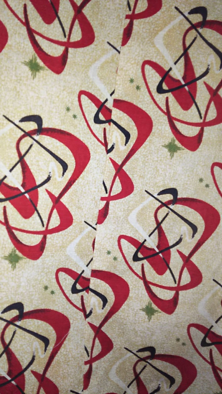 50´S柄カーテン100×200㎝ TALLINNNEXPO_COM