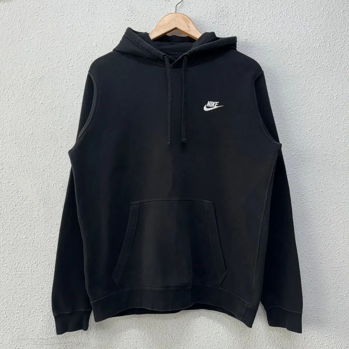 US ー M Nike(ナイキ） メンズ 黒 スウッシュ フード Tシャツ N4765