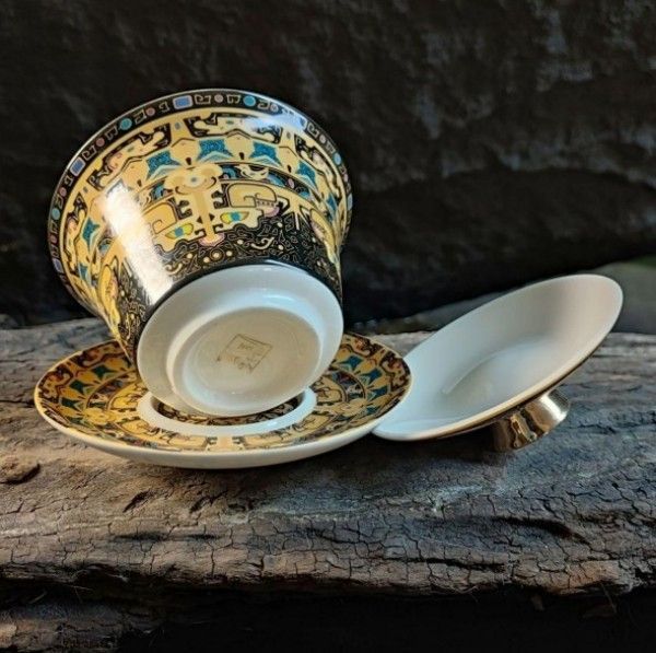 中国茶器 饕餮三才蓋碗 茶器 茶道具 煎茶器 新品未使用 新品】中国茶器 饕餮三才蓋碗 茶器 茶道具 煎茶器 - メルカリ