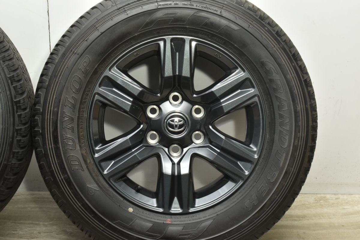 ﾊｲﾗｯｸｽ GUN125 新車外し ﾎｲｰﾙ4本ﾀｲﾔ付 265/65R17 ﾌﾟﾗﾄﾞなど 室内保管