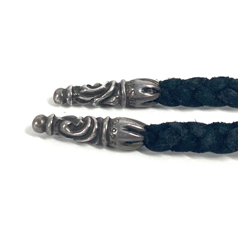 CHROME HEARTS クロムハーツ ネックレス 革紐 ブレイド レザー