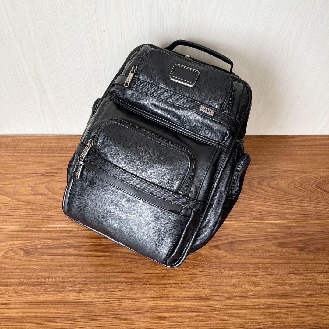 TUMI 9603578DL3 Alpha3 オールレザー リュック 黒 TUMI（トゥミ） 並行輸入 リュックサック アルファースリー 9603578DL3
