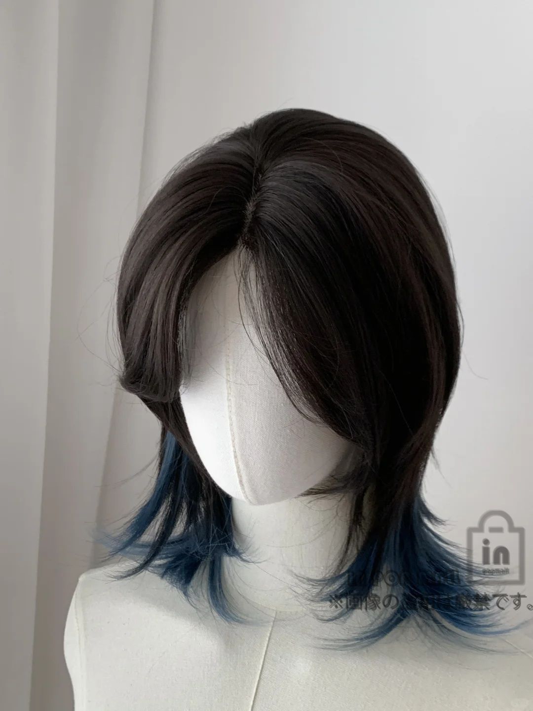 FONTINE ダークブラウン 医療用 ウィッグ 収納袋付き FONTAINE