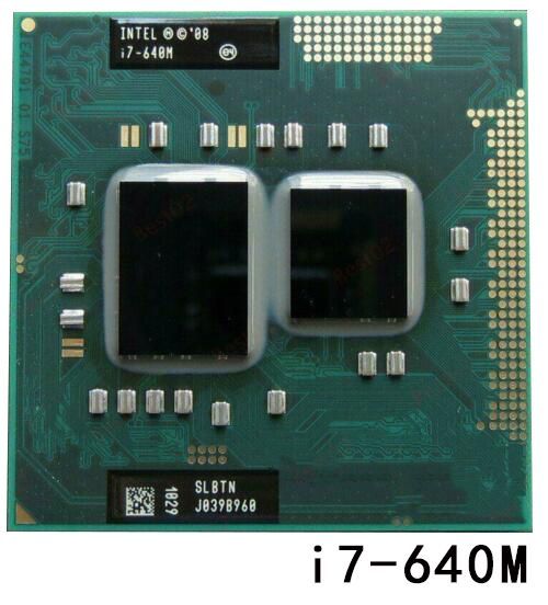 【中古CPU】Intel Core i7-640M 2.8GHz TB 3.46GHz SLBTN Socket G1 (rPGA988A) 2コア4スレッド動作品 ノートパソコン用