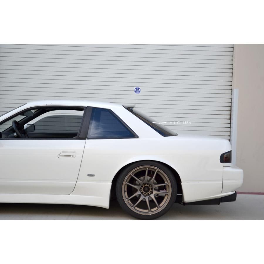 HIC製 S13 シルビア リア バイザー スモーク 検) 2ドア クーペ ルーフ スポイラー ウィンドウ ワンビア 日産 NISSAN