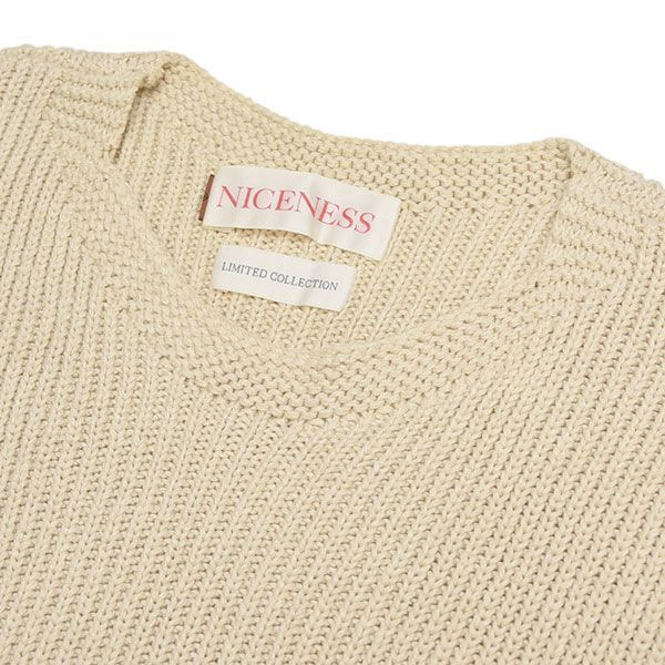 NICENESS ナイスネス 2021SS LENNY ニットベスト NN-K01WSS21