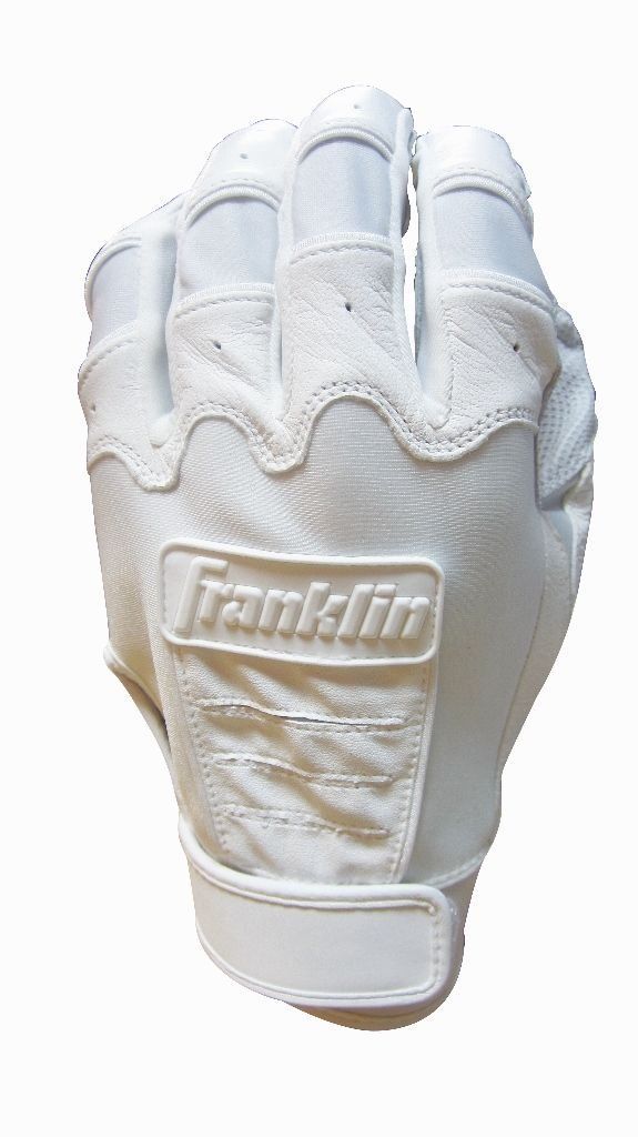 ホワイト×ホワイト_Large フランクリン バッティンググラブ ハイスクールモデル 高校野球対応 両手用 20598 ホワイト L