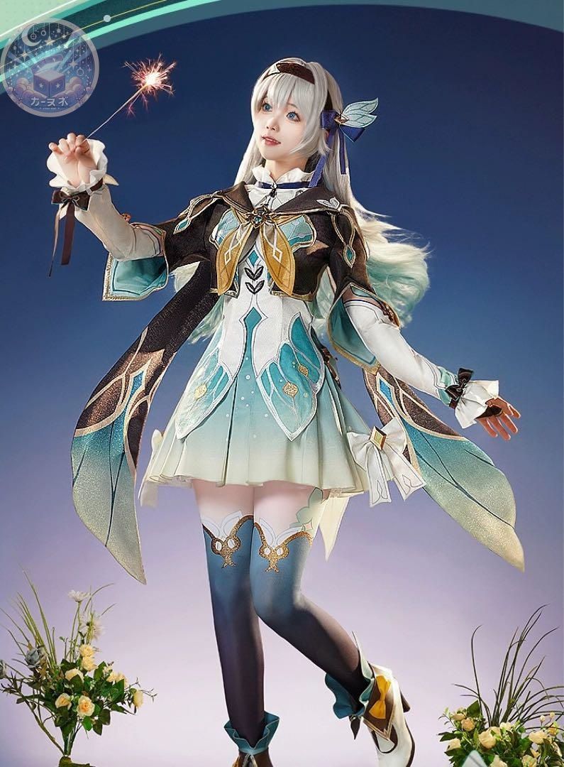 三分妄想 崩壊スターレイル ホタル コスプレ衣装 ウィッグ 靴追加可 コスチューム ハロウィン仮装 イベント衣装 コスプレセット 高品質コスプレ 再現度高め