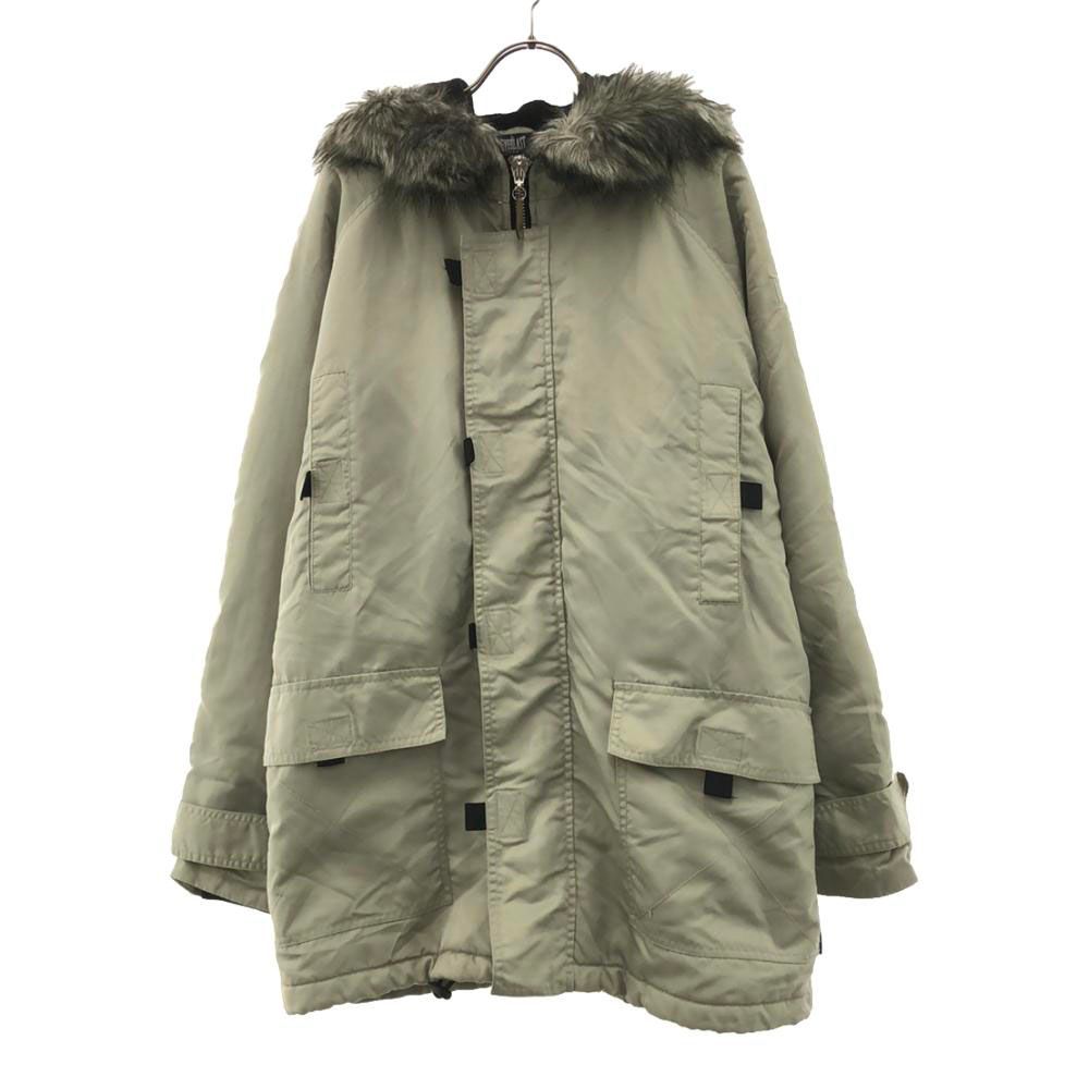 エバーラスト フランス製 agnes b. ロゴタグ 中綿ジャケット S グレー系 EVERLAST アニエスベー 裏地付き メンズ