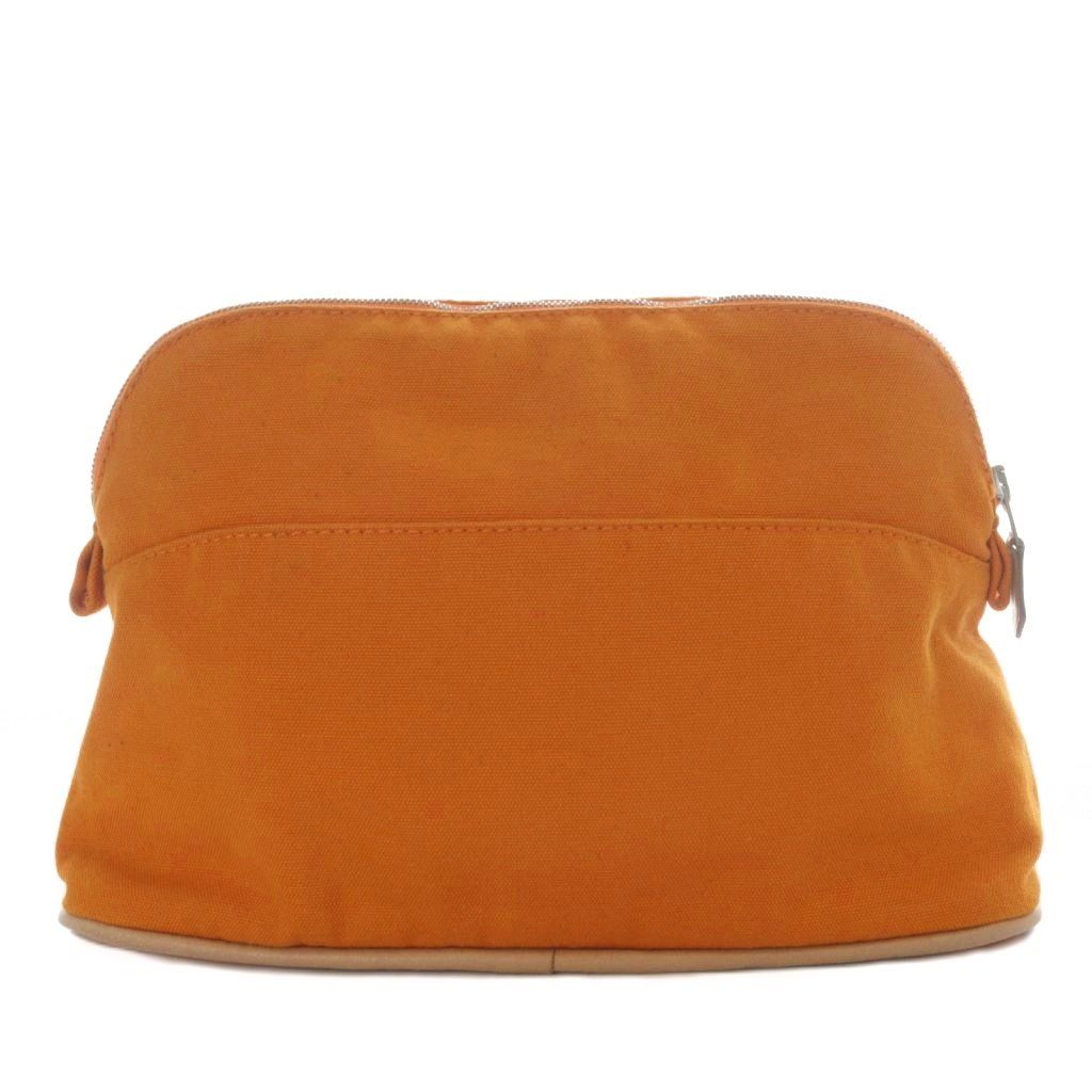 HERMES エルメス　ボリードポーチMM オレンジ系　美品　化粧ポーチ HERMES エルメス ボリードポーチMM オレンジ系 美品 化粧ポーチ