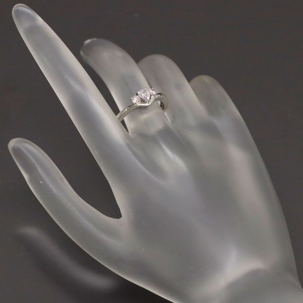 洋服通販 - 新作アイテムを リング 天然ピンクダイヤモンド Pt900 0.274ct PD0.162ct I1 LPP アクセサリー