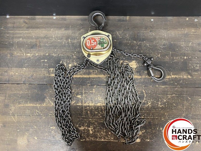 ● 品 ELEPHANT 象印 0.5t ホイストマン チェンブロック チェーンブロック