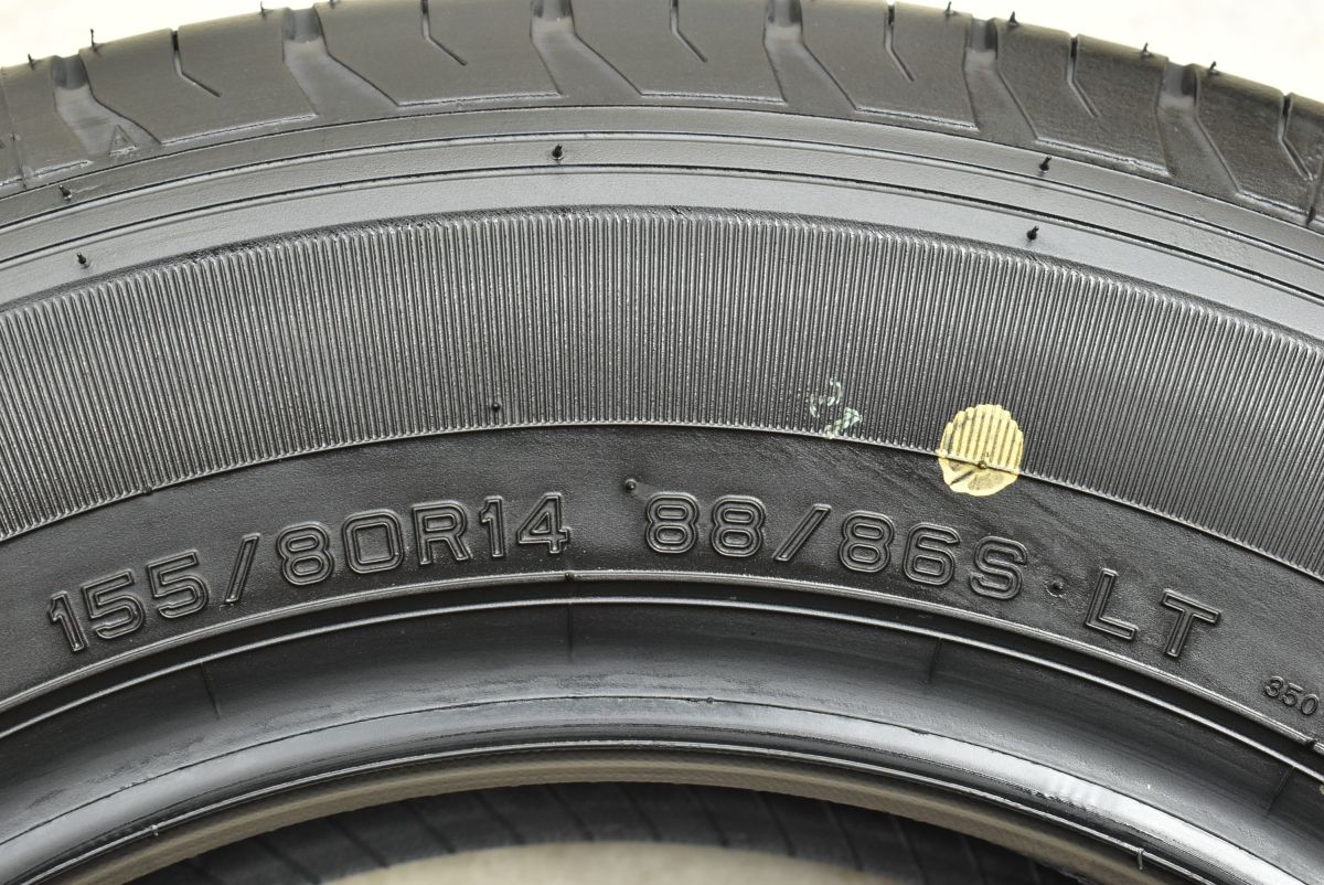 2025年製 新車外し品】ダンロップ SP175L 155/80R14 LT 4本セット プロ