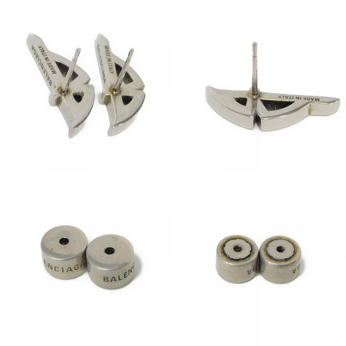 BALENCIAGA バレンシアガ タイポ メタル B ロゴ サイドロゴ 刻印