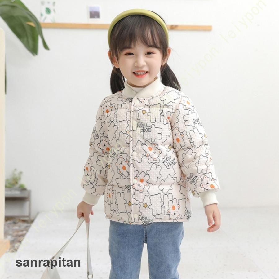 ベビー ダウンコート ダウンジャケット キッズ アウター フードなしコート ボアジャケット 女の子 男の子 幼児 コート フード付き 子供服 冬服 防寒 かわいい