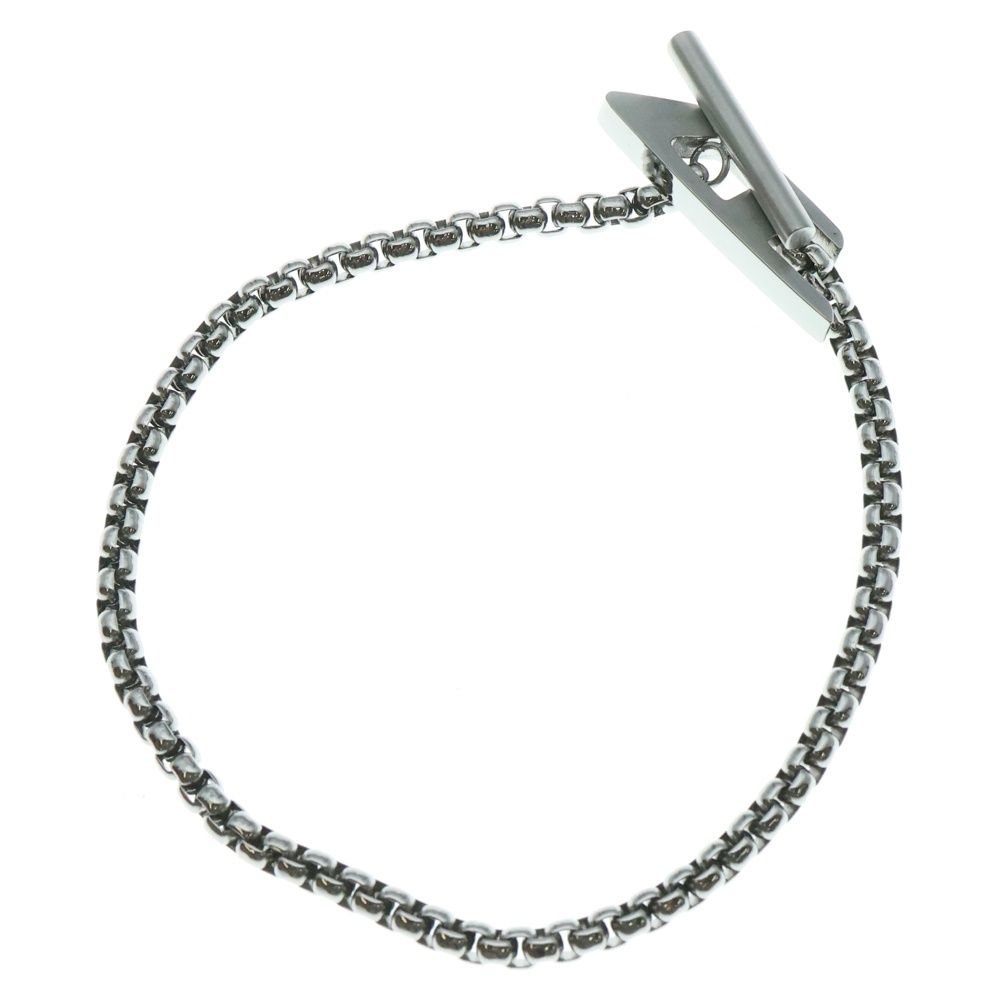 DIESEL ディーゼル STEEL Dロゴ ブレスレット シルバー DX1476040