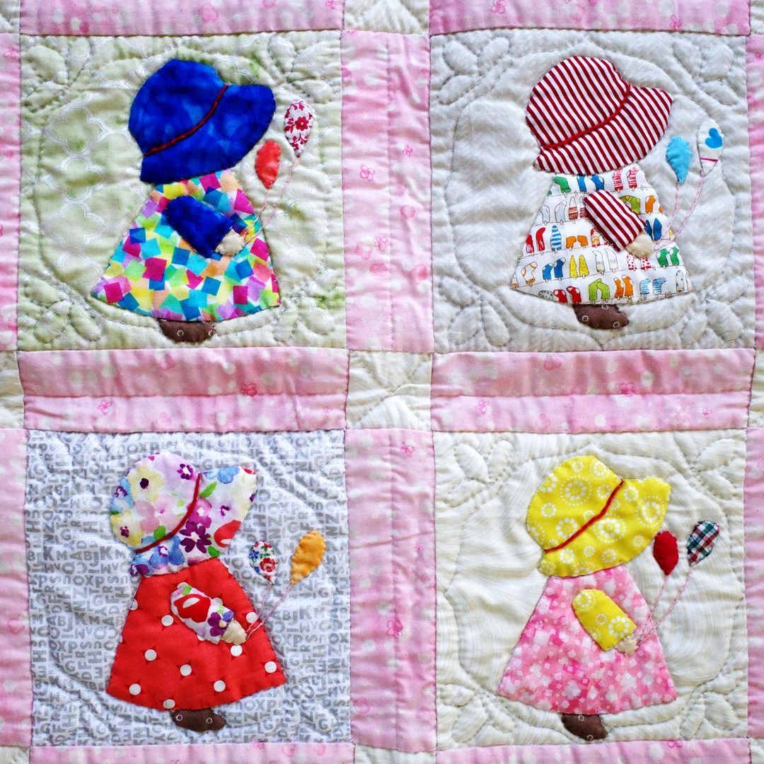 ハンドメイドパッチワークキルト☆スーちゃん☆フリーマット