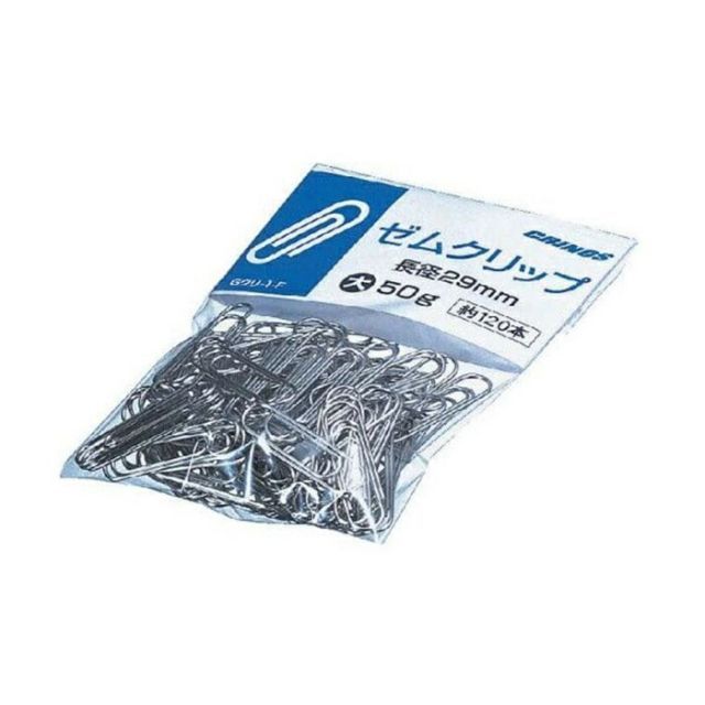 まとめ 日本クリノス ゼムクリップ大 50ｇ袋入 Gｸﾘ-1-F ×100セット