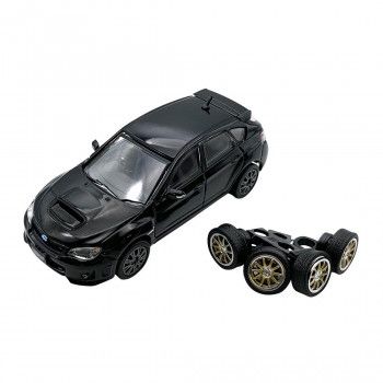 ビーエムクリエイションズ ミニカー 1/64スケール スバル 2009 インプレッサ WRX ブラック RHD 64B0112