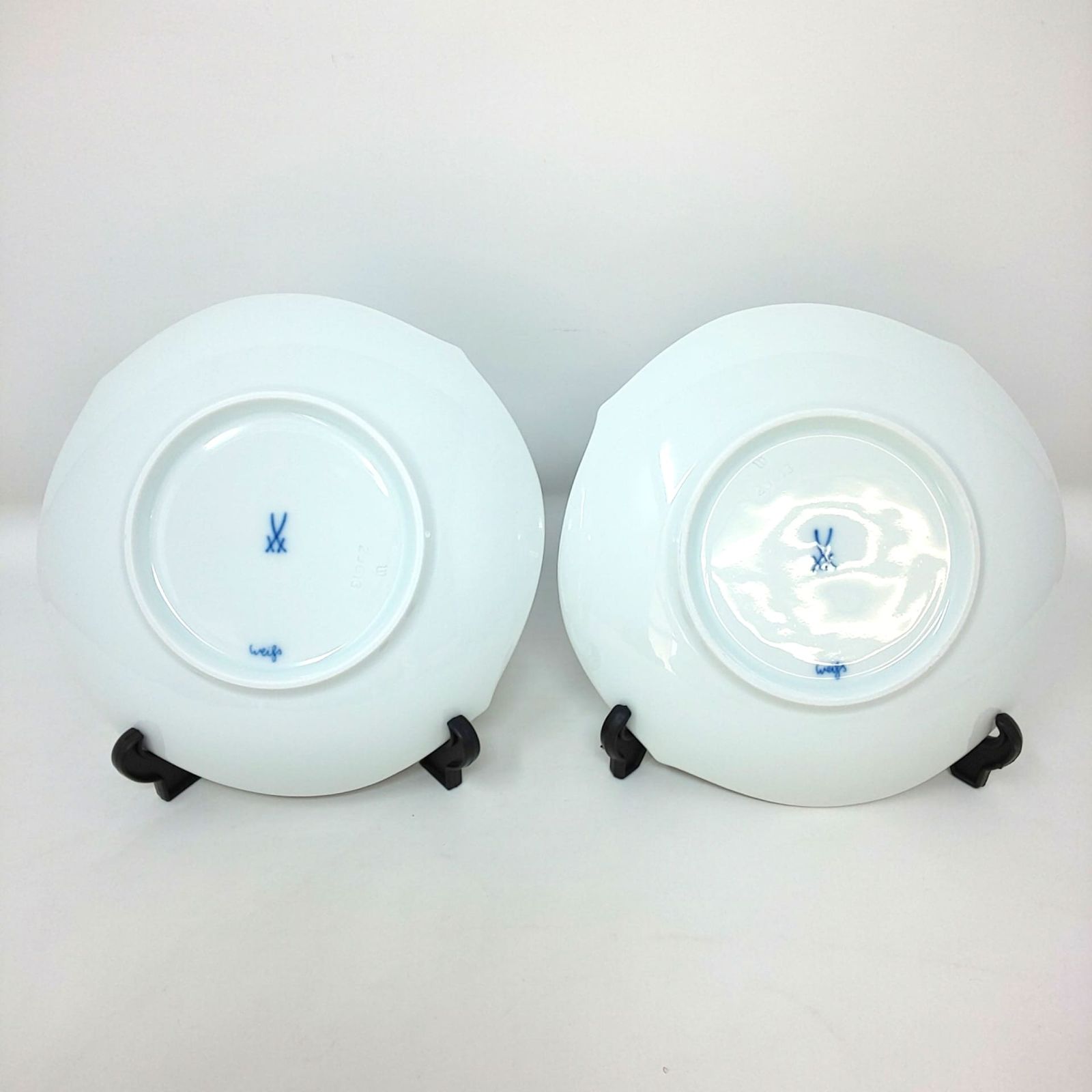 417A-07 マイセン 波の戯れ カップ＆ソーサー ペア 2客セット Meissen 