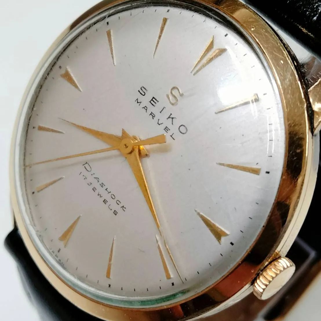 希少レア 美品完全動作品】1958年（昭和33年）セイコー SEIKO マーベル 14K ゴールド フィールド 17石 手巻き（SNA） - メルカリ