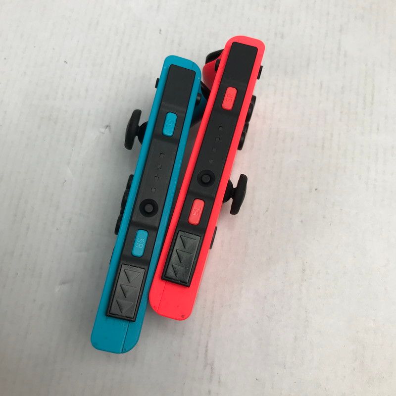 Switch本体旧型 純正ネオン青黄Joy-Con 付属品完備 保護フィルム付き