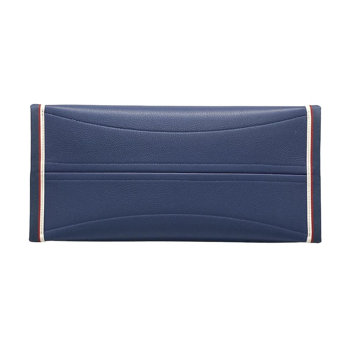 CHRISTIAN LOUBOUTIN クリスチャンルブタン トートバッグ ナストロルビ ネイビー×レッド×白 レザー WWW_MORNINGWALKER_COM