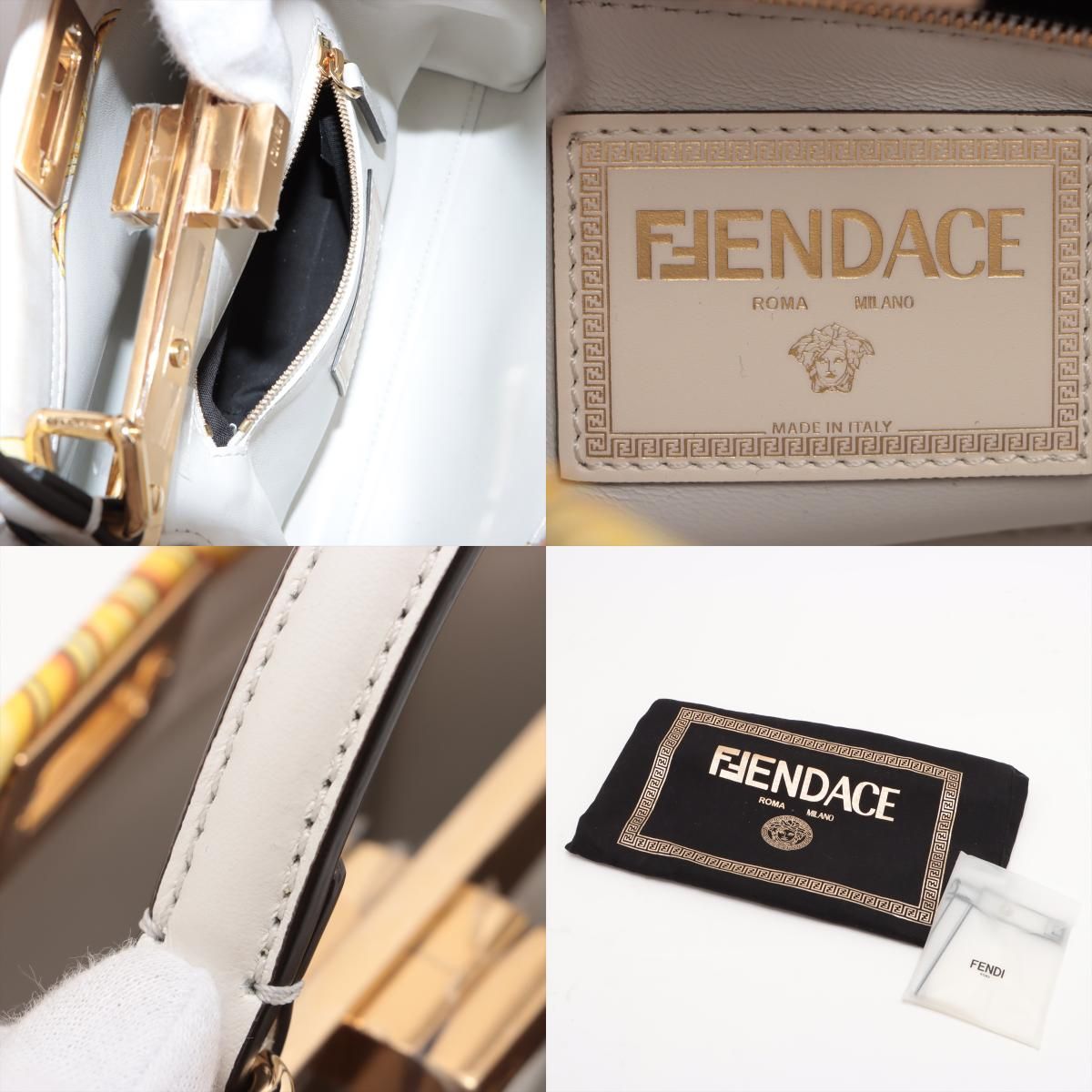 未使用 FENDACE フェンダーチェ フェンディ ベルサーチェ ピーカブー 2WAY ハンドバッグ 斜め掛け ショルダー レディース MMM  L28-4【中古】