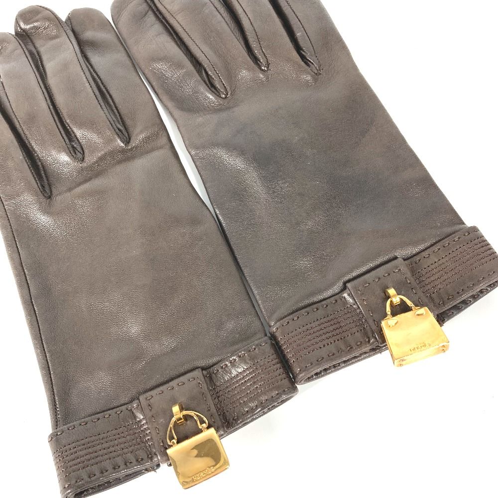 HERMES エルメス グローブ コンスタンス＆ケリー金具 レザー 美品  