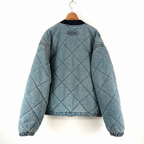 シュプリーム SUPREME Zip-Off Sleeve Quilted Bomber Jacket Denim XL