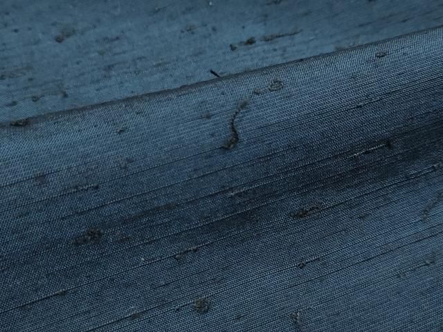 平和屋本店□極上 男性 紬 髭紬羽織セット キングサイズ 濃紺 逸品 未