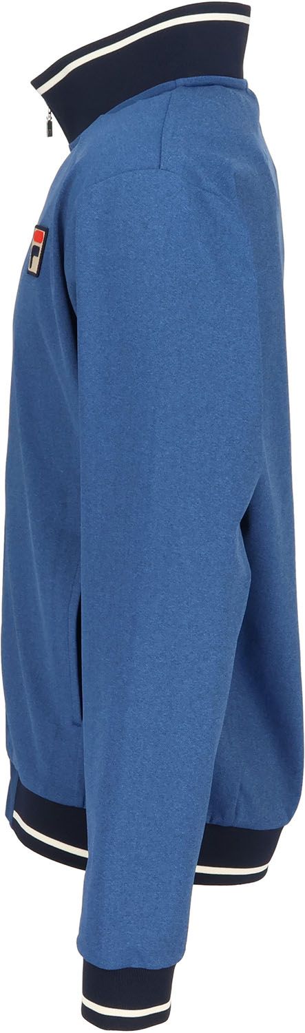 【品質保証】 フィラ FILA テニス トラックジャケット メンズ 男性 大人 長袖 アウター 上着 ジャージ トップス ウェア ロゴ ワンポイント デニム風 部活動 クラブ サークル スクール 練習 EM0272 06Z ブラウン