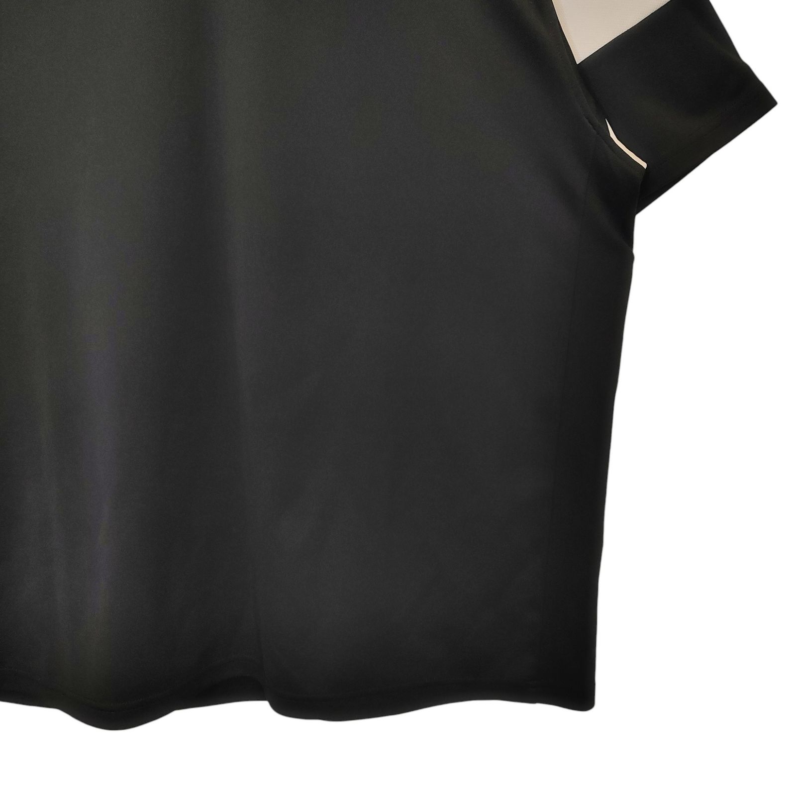 BRIEFING GOLF ブリーフィングゴルフ 23SS COLLEGE HIGH NECK RELAXED FIT 半袖 モックネック Tシャツ BRG231M17 L ブラック ホワイト メンズ LLC-HASEGAWATOSO_COM