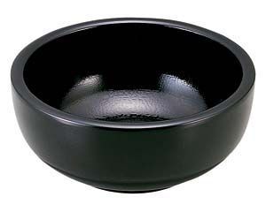 エ691-118 A 多用ボール黒刷毛目内外4寸