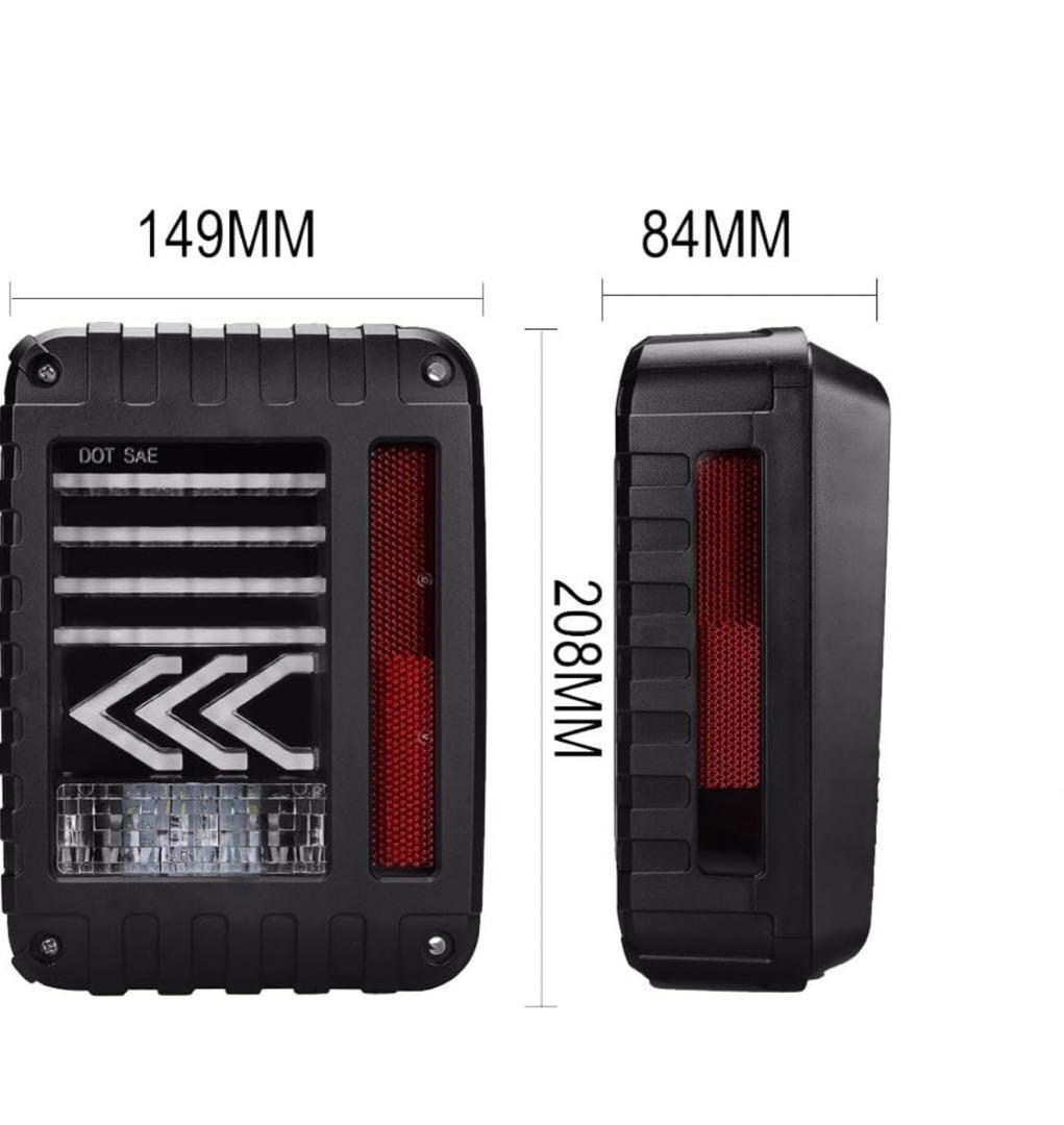 ジープ jkラングラー テールランプ LED テールライト多機能
