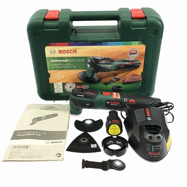 BOSCH ボッシュ 10.8V コードレスマルチツール Universal Multi 10.8 バッテリ1個 2.0Ah 充電器 ケース付 充電式 HRDEVELOPMENT_JP