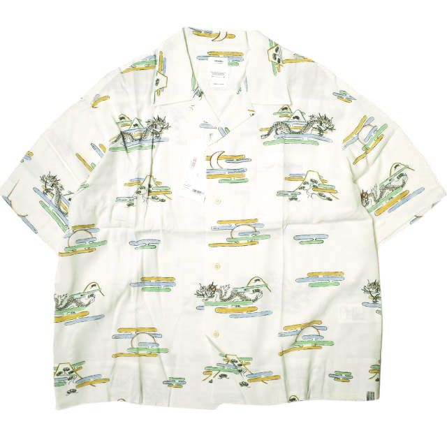 visvim ビズビム 24SS 日本製 COPA SHIRT S|S レーヨンオープンカラーシャツ 0124105011002 3 Off White ヴィズヴィム 半袖 開襟 アロハシャツ 定価71 500円 トップス g22091