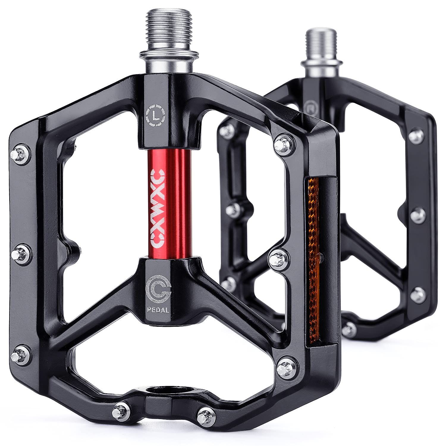 アルミペダル】【自転車用】【100mm x 90mm x 17mm】【金