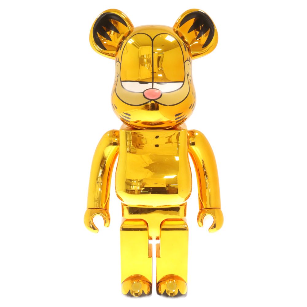 MEDICOM TOY (メディコムトイ) BE@RBRICK GARFIELD GOLD CHROME Ver 1000% ベアブリック  ガーフィールド ゴールドメッキバージョン 1000% フィギュア ゴールド - メルカリ