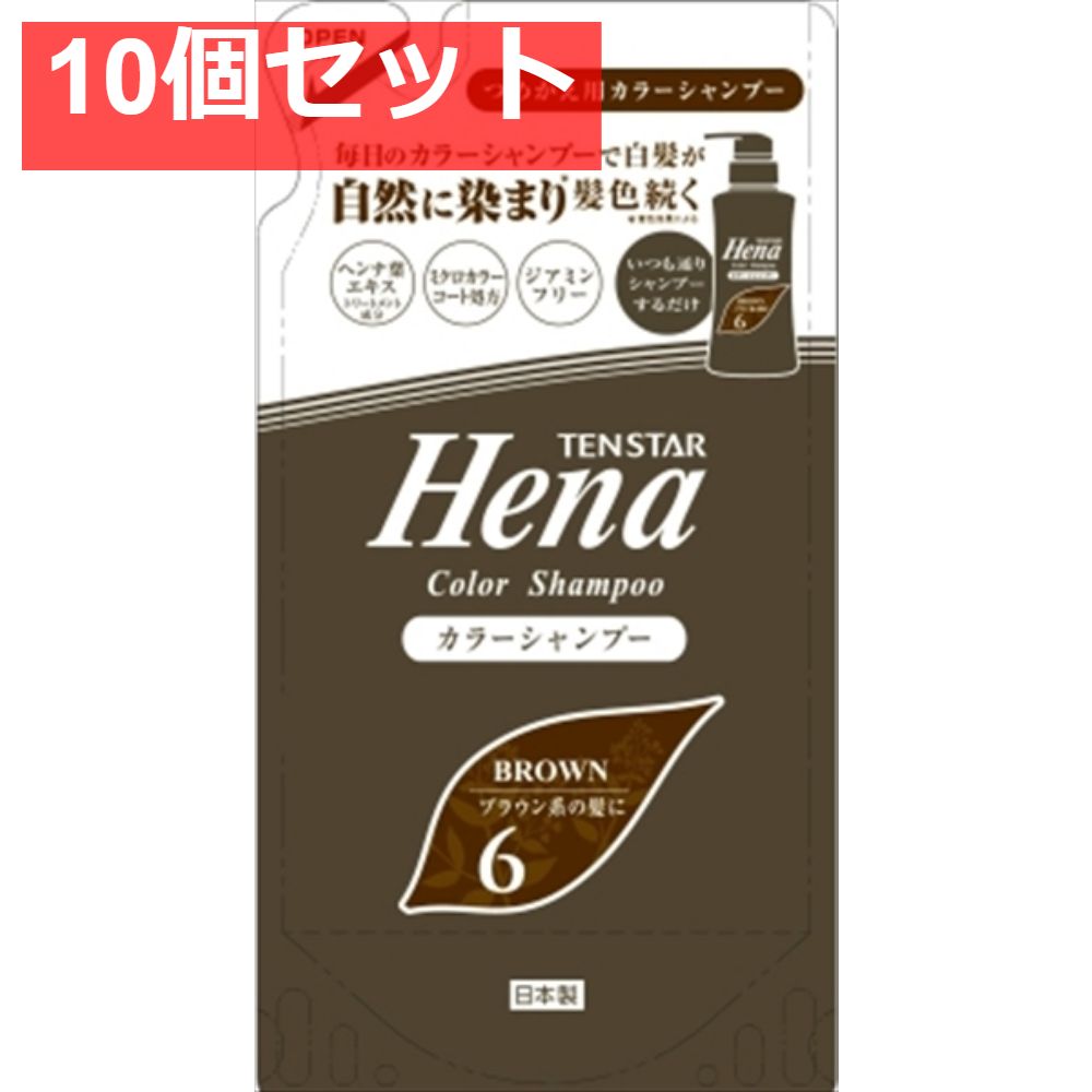 テンスター カラーシャンプー ダークブラウン（詰替用） 10個セット まとめ売り