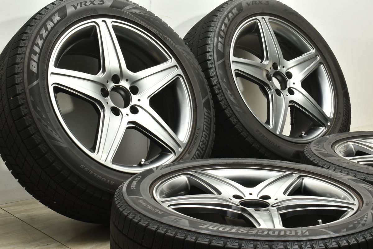 VRX3付 AGA Burg 18in 8J 46 PCD112 ブリヂストン ブリザック 235 50R18 メルセデスAMG X156 GLA45 外し ベンツ GLAクラス