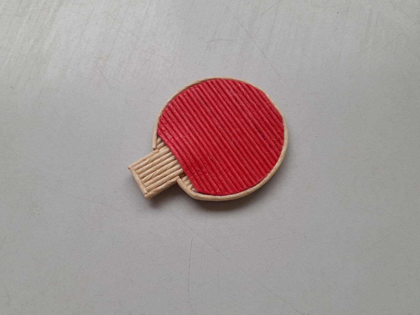 卓球🏓ラケット、フェルトで作りました。 #手作りお守り #minne