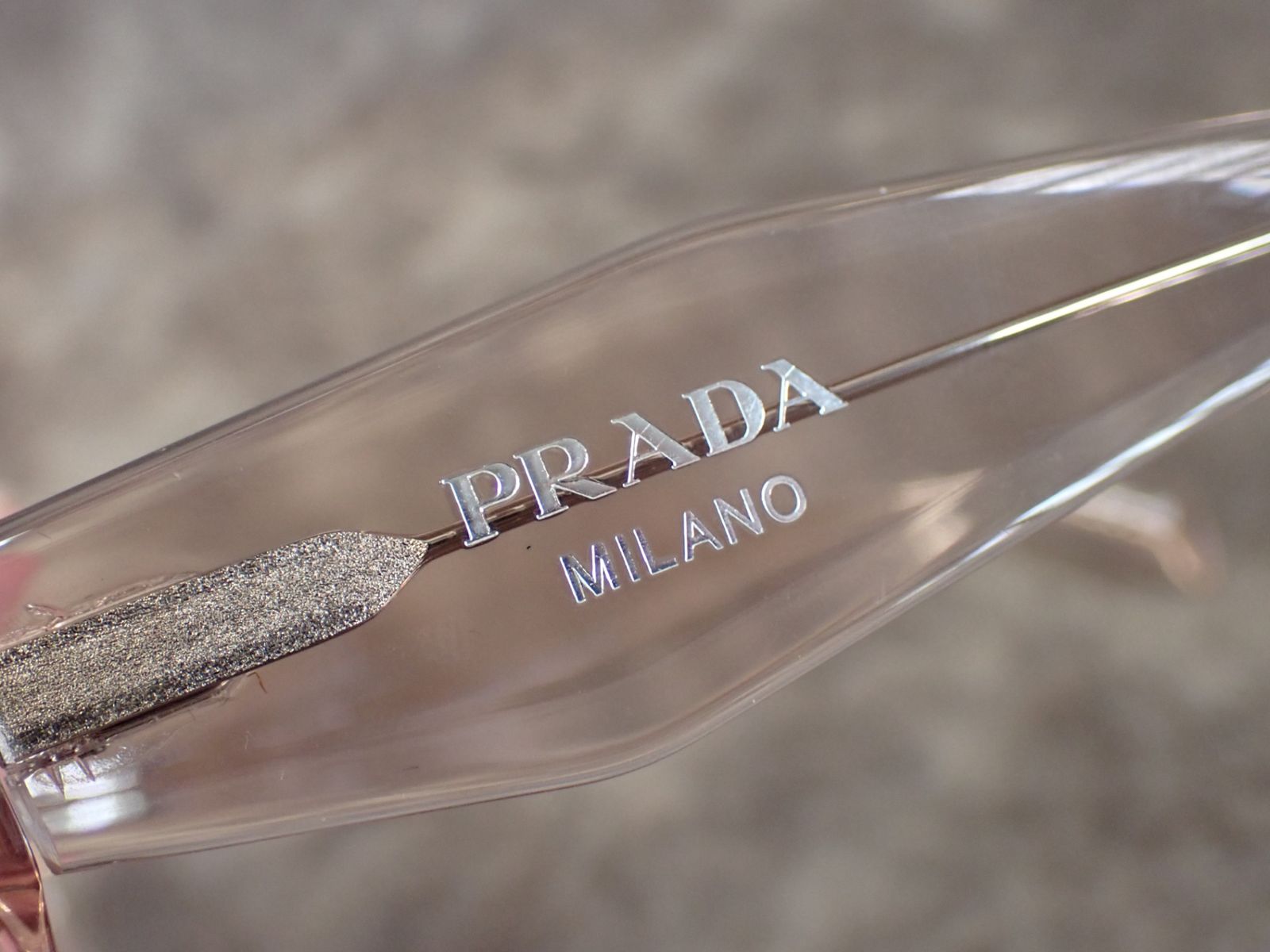 美品 希少 PRADA プラダ サングラス ピンク系 純正ケース付き