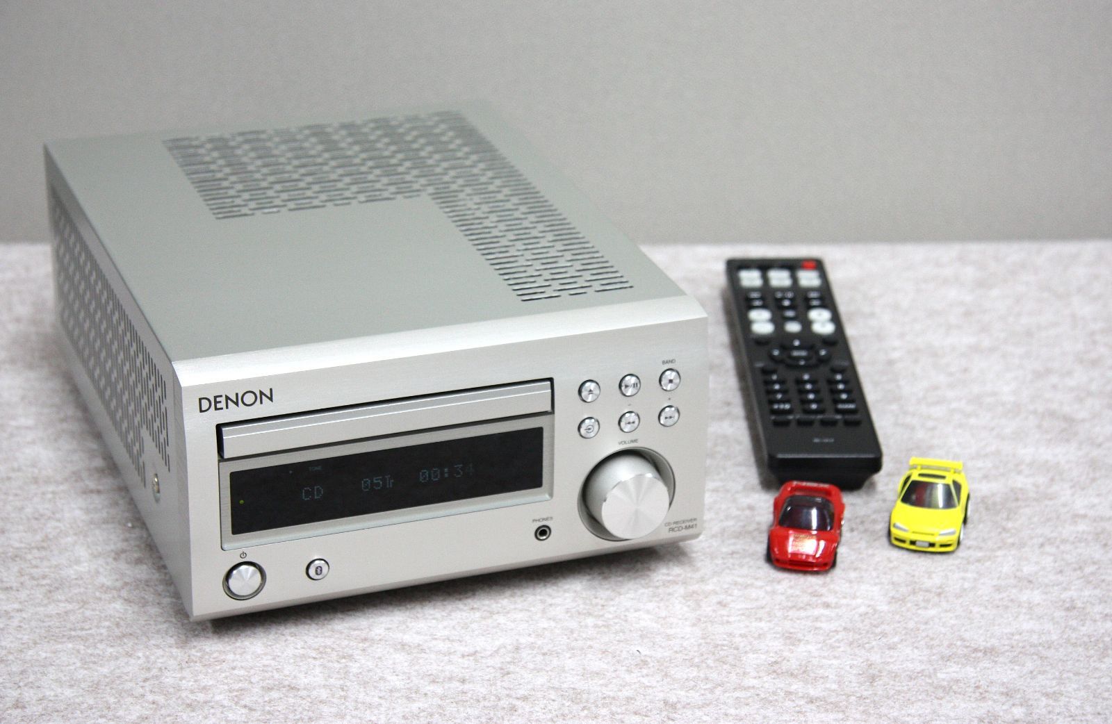 ディスクリートアンプ搭載Bluetooth®対応CDレシーバーRCD-M41シルバー リモコン付