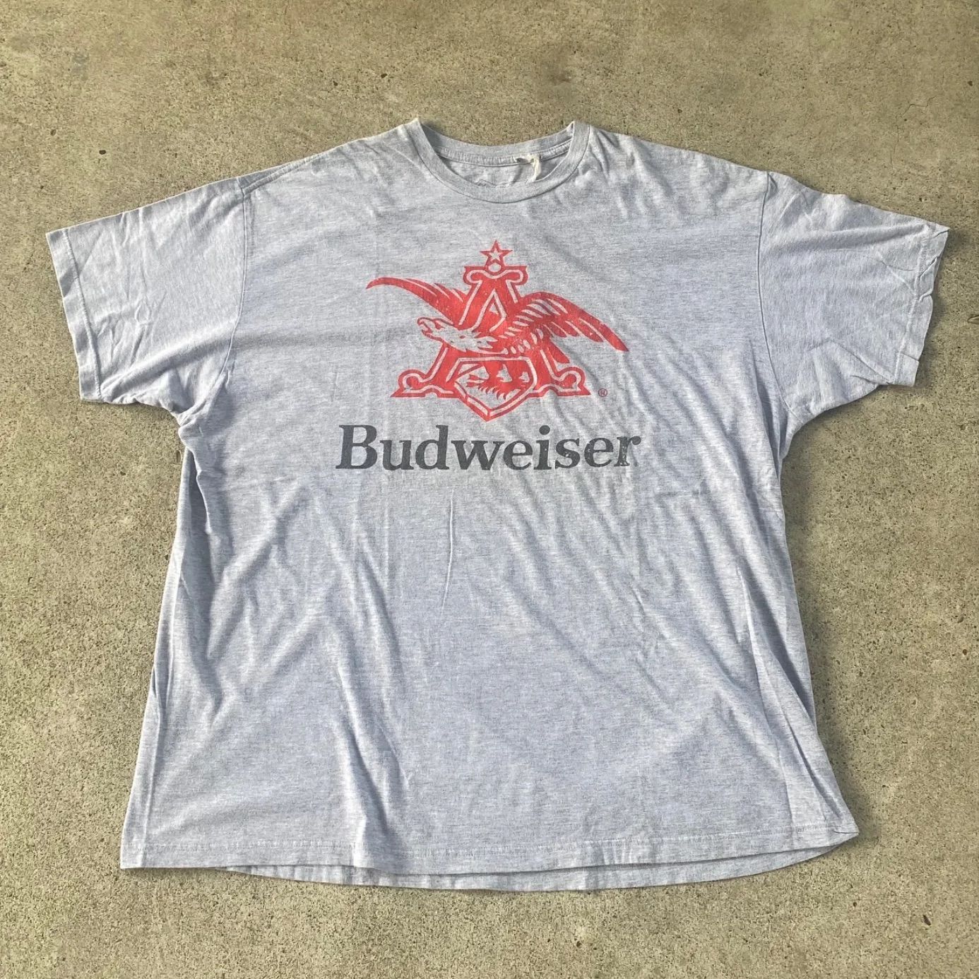 OLD Budweiser イーグルプリントT 鷲 USA古着 グレー XL